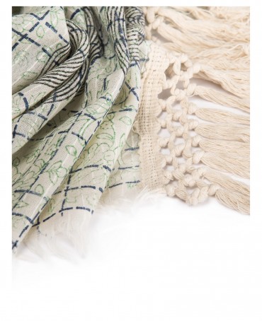 Палантин Унисекс HW.FR240-LIANES/BLANCHE